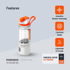 Porodo Lifestyle Dual Spin Portable Rechargable Blender