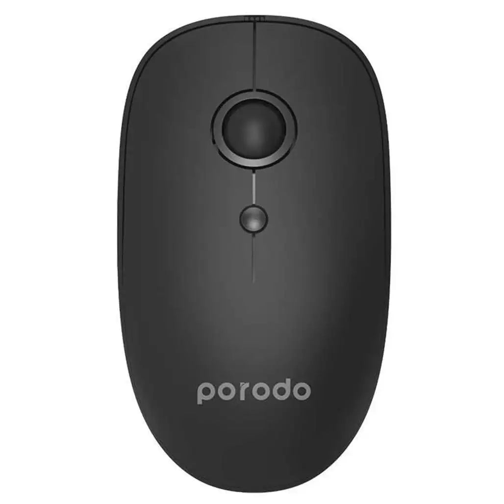 Porodo PD‑WM24BT‑BK Wireless Mouse – Bluetooth 5.0 & 2.4 GHz