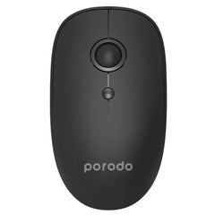 Porodo PD‑WM24BT‑BK Wireless Mouse – Bluetooth 5.0 & 2.4 GHz