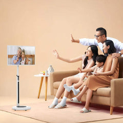 Powerology 32" Movable and Rotatable Android Smart Screen with Camera - White