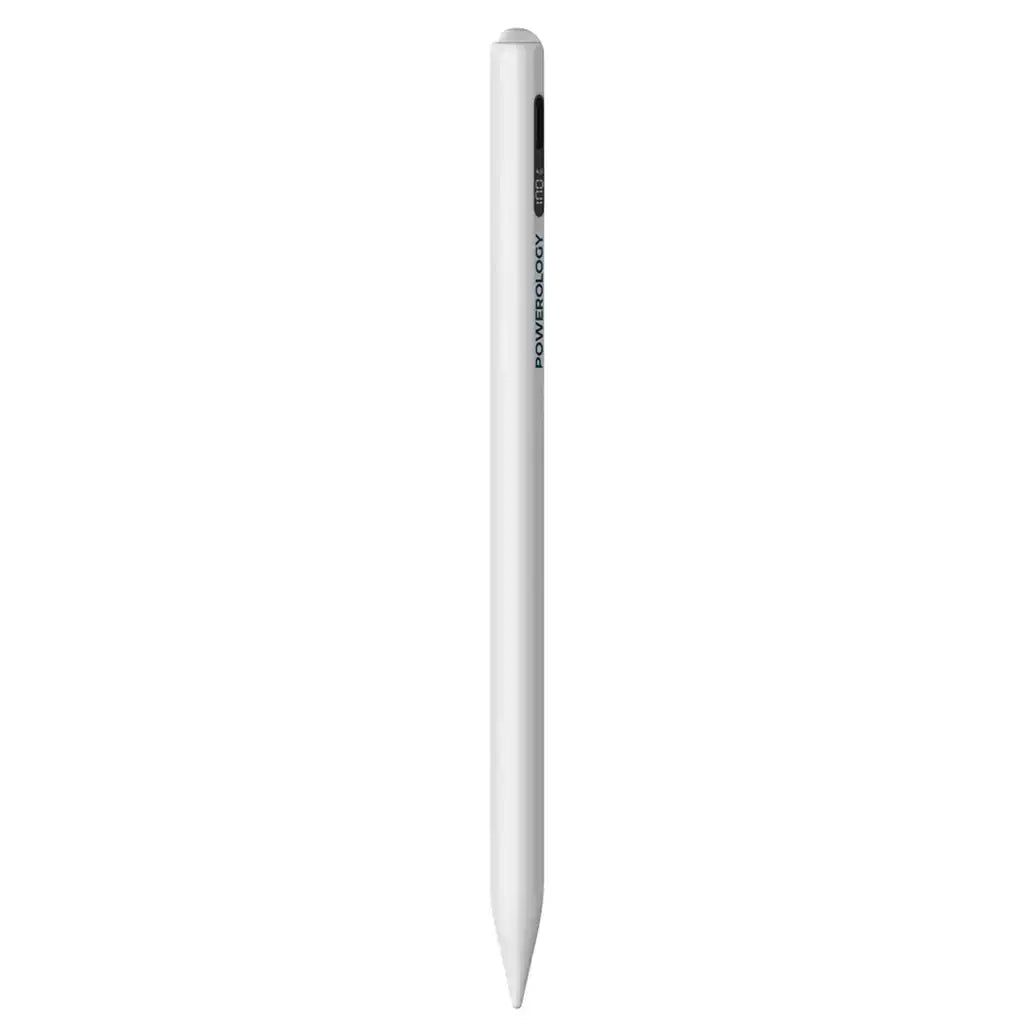 Powerology Digital Stylus for 2018–2024 iPad Models (White)