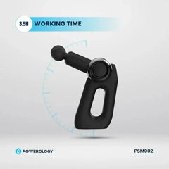 Powerology PSM002 Professional Massage Gun – 5-Speed, 2000 mAh with Bag