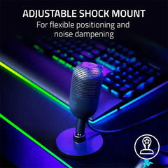 Razer Seiren V3 Mini USB Condenser Mic – Supercardioid, Tap‑to‑Mute