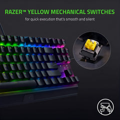 Razer BlackWidow V3 Tenkeyless Mechanical Gaming Keyboard (Yellow Switch) - Pixel Zones