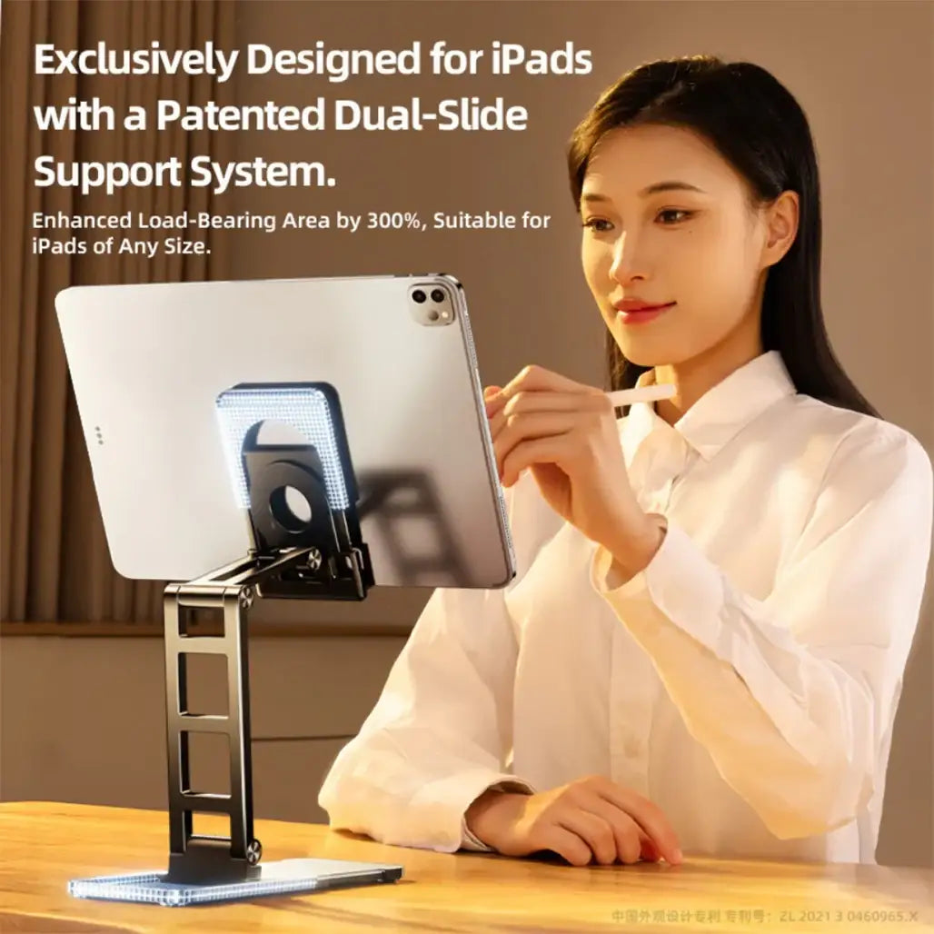 RTAKO TC06 Double‑Layer Foldable Desktop Stand – Compact & Ergonomic