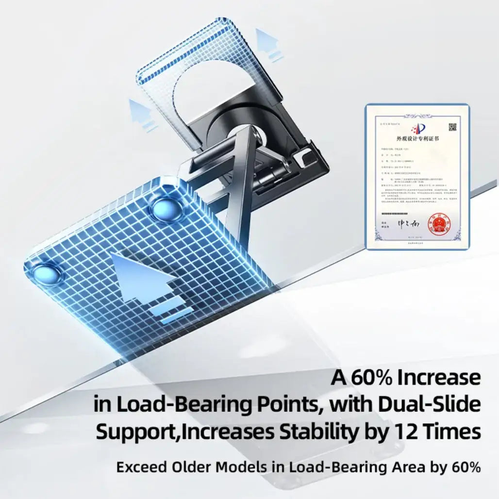 RTAKO TC06 Double‑Layer Foldable Desktop Stand – Compact & Ergonomic