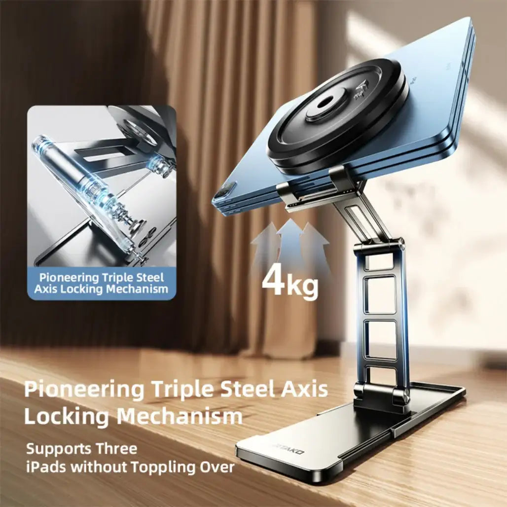 RTAKO TC06 Double‑Layer Foldable Desktop Stand – Compact & Ergonomic