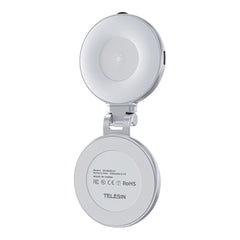 Telesin C03 Magnetic Selfie Ring Light – 3-Level Adjustable Lighting, Rotatable Design, Magnetic Quick Release, Built-In Makeup Mirror – S5-BGD-01