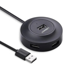 UGREEN 4‑Port USB 2.0 Hub (20277) – Powered Option, 1 m Cable