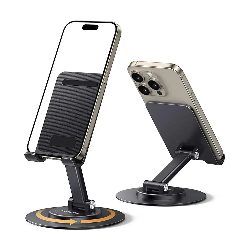 UGREEN Adjustable Foldable Phone Stand – 360° Rotating, Up to 9.7″ Devices