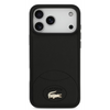 Lacoste MagSafe PU Leather Hard Case with Bliss Design for iPhone 17 Pro