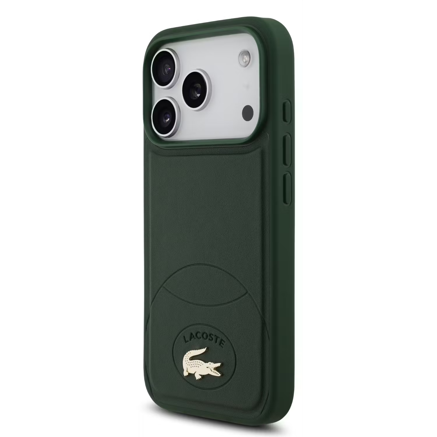Lacoste MagSafe PU Leather Hard Case with Bliss Design for iPhone 17 Pro Max - Black