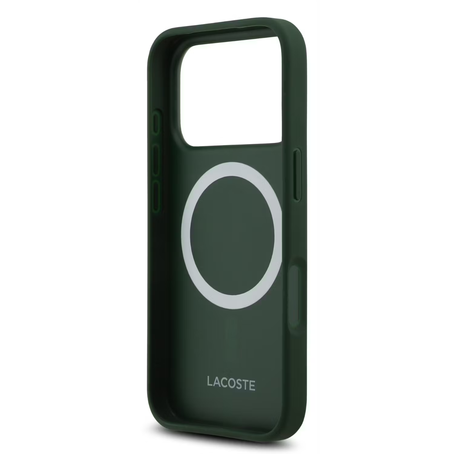 Lacoste MagSafe PU Leather Hard Case with Bliss Design for iPhone 17 Pro Max - Black