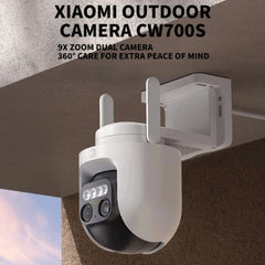 Xiaomi Outdoor Camera CW700S – Dual 4MP Lenses, 9x Hybrid Zoom, 2.5K UHD, Smart Night Vision, IP66 Weatherproof, Human & Vehicle Detection