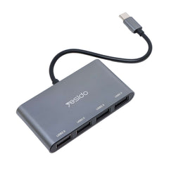Yesido HB13 4 in 1 USB-C Hub - Pixel Zones