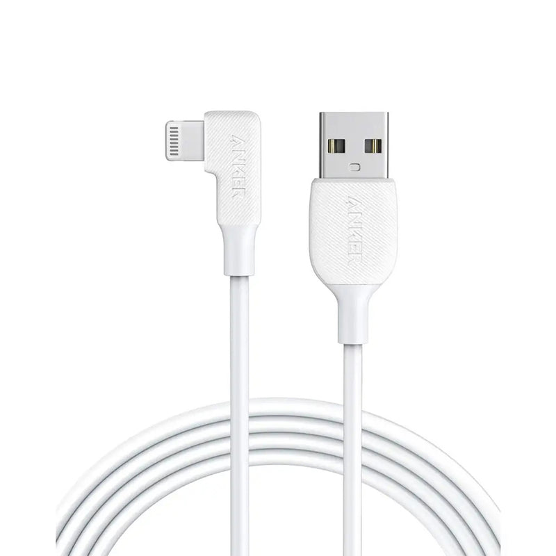 Anker 1.8m USB-A to Lightning Cable, 90 Degree Cable, MFi Certified - Pixel Zones
