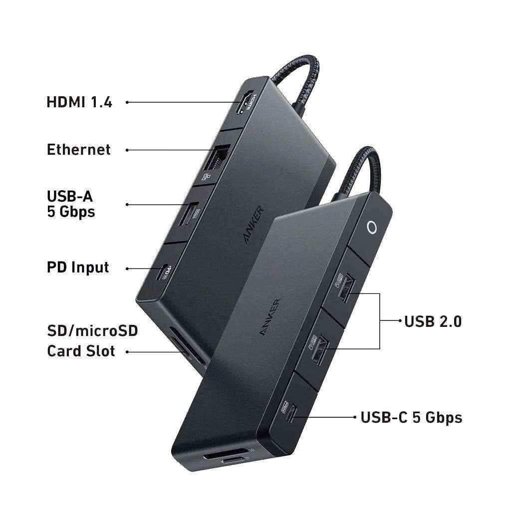 Anker 552 USB-C Hub (9-in-1, 4K HDMI) 5Gbps - Pixel Zones