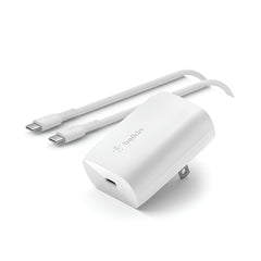Belkin BoostCharge USB-C PD 3.0 PPS Wall Charger 30W + USB-C to USB-C Cable - Pixel Zones
