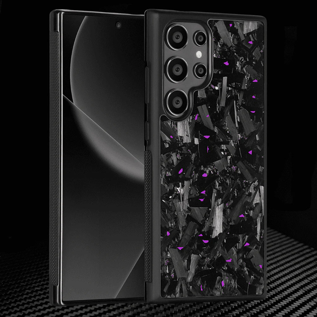 Carbonize Big Flake FORGED Carbon Fiber Cover — Real Carbon Fiber Case for Samsung S Series
