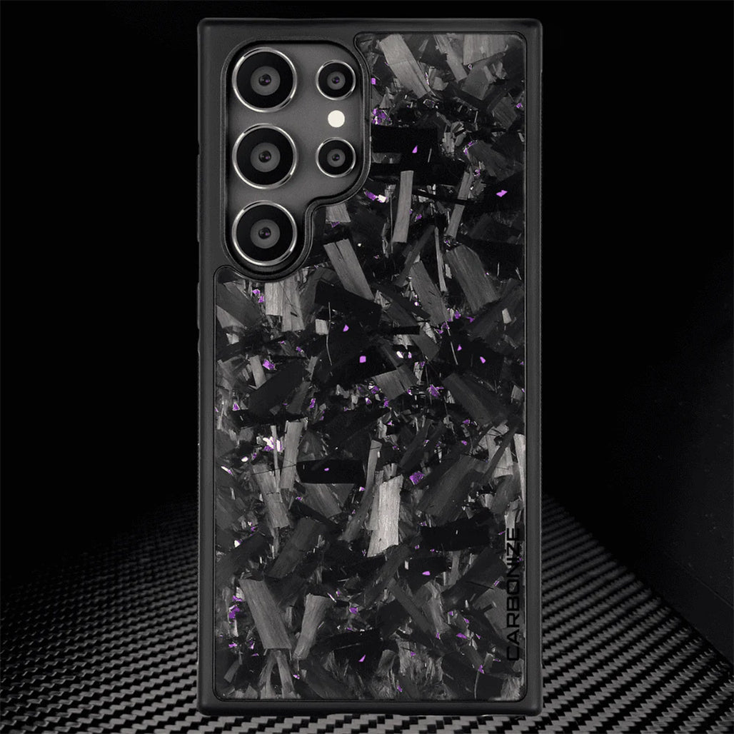 Carbonize Big Flake FORGED Carbon Fiber Cover — Real Carbon Fiber Case for Samsung S Series