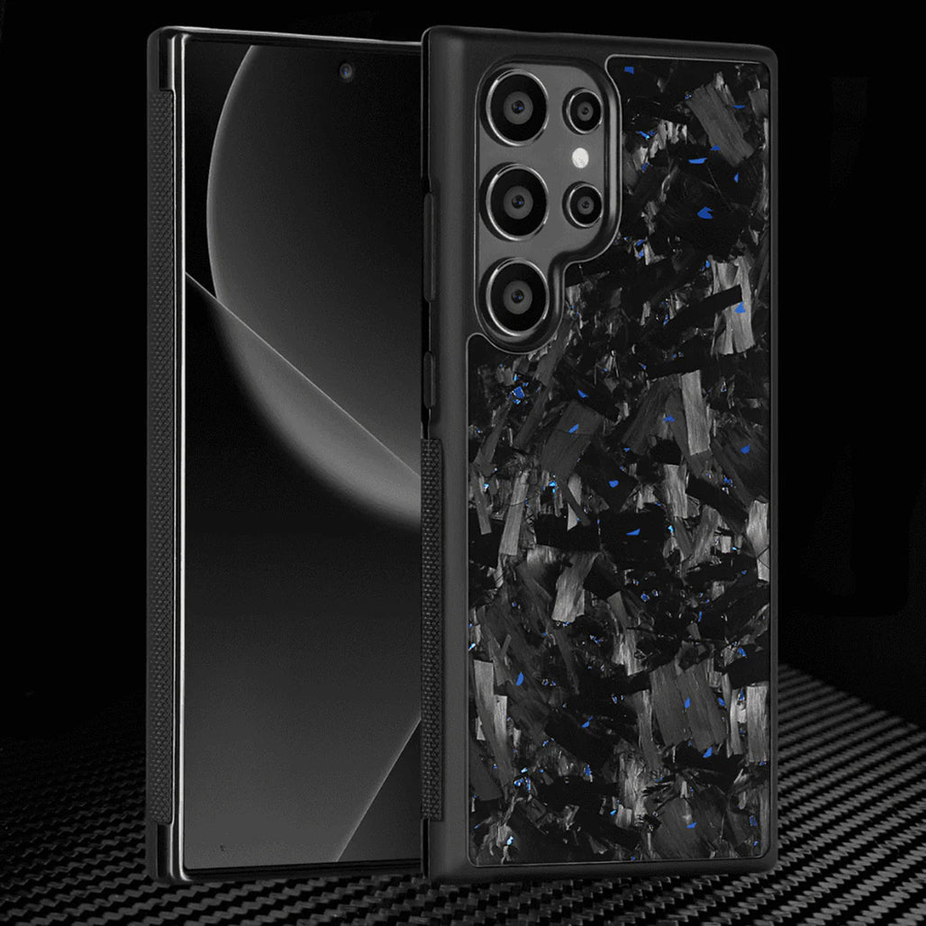 Carbonize Big Flake FORGED Carbon Fiber Cover — Real Carbon Fiber Case for Samsung S Series