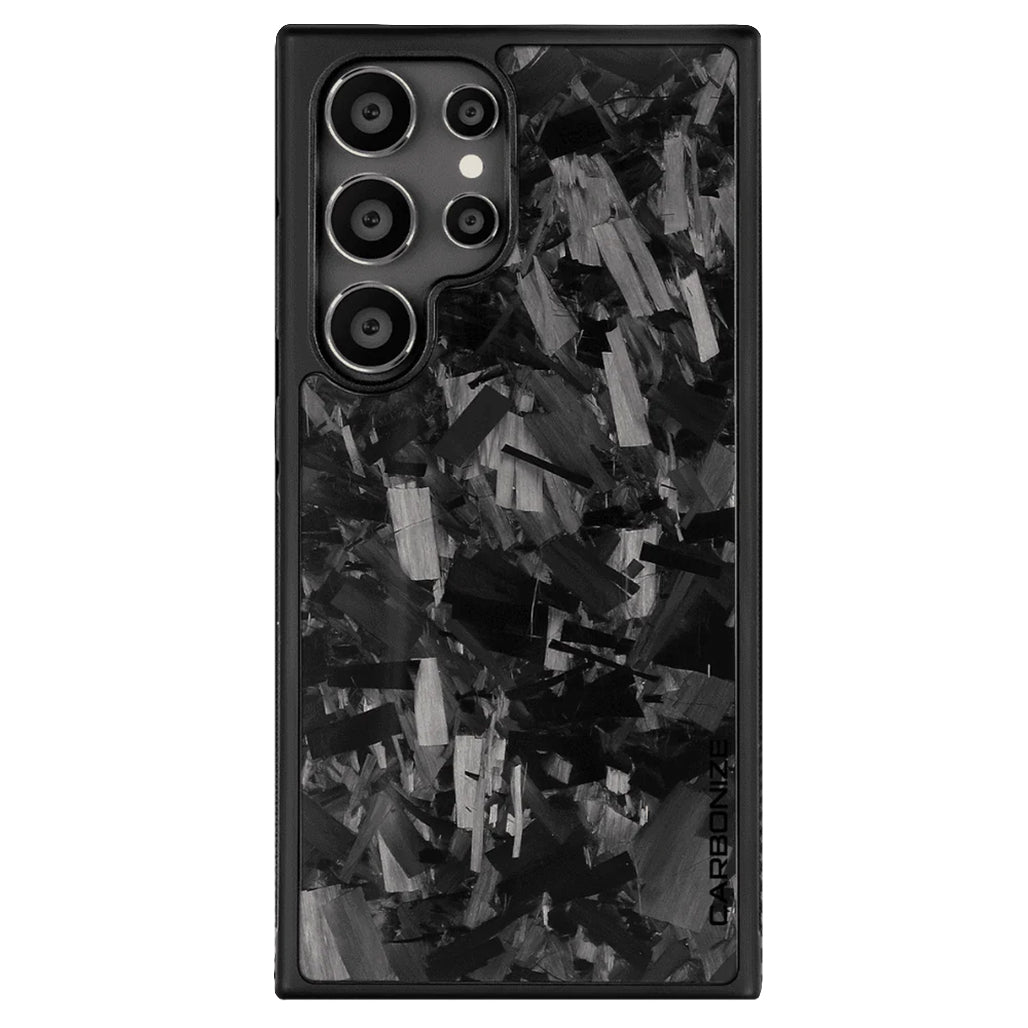 Carbonize Big Flake FORGED Carbon Fiber Cover — Real Carbon Fiber Case for Samsung S Series