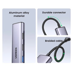 Ugreen CM478 USB-C to HDMI HUB Adapter USB-A 3.0 2xUSB-A 2.0 PD - Pixel Zones