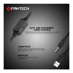 Fantech GS203 BEAT USB RGB Gaming & Music Speaker – Compact Stereo Sound System