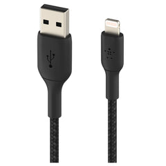 Belkin BoostCharge Braided Lightning to USB-A Cable 1.2m - Pixel Zones