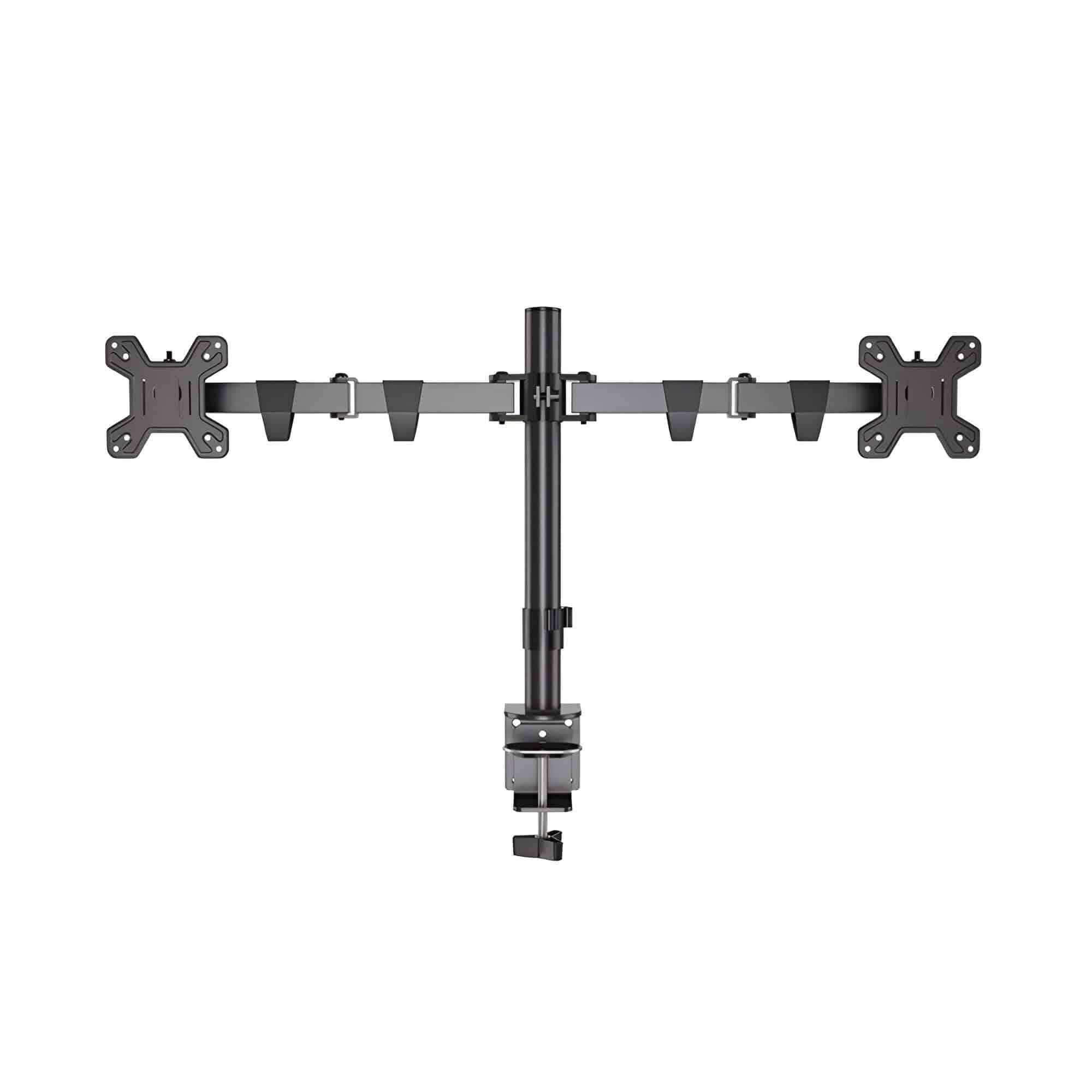 Kaloc DW220-J Dual Monitor Arm Desk Mount Fully Adjustable Stand 17" to 27" - Pixel Zones