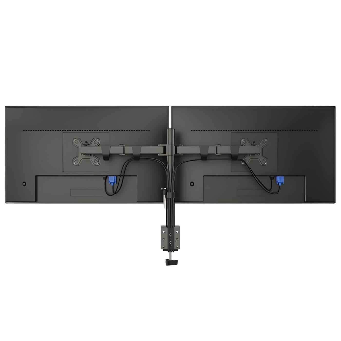 Kaloc DW220-J Dual Monitor Arm Desk Mount Fully Adjustable Stand 17" to 27" - Pixel Zones