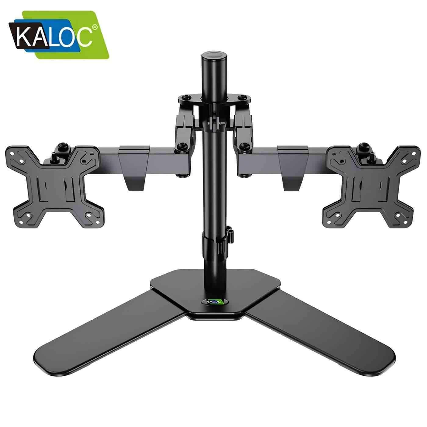 Kaloc DW220-T Dual Monitor Arm Desk Mount Fully Adjustable Stand 17" to 27" - Pixel Zones