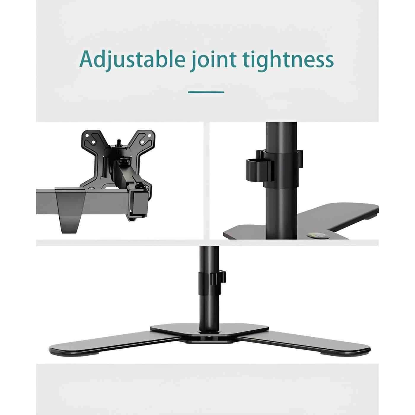 Kaloc DW220-T Dual Monitor Arm Desk Mount Fully Adjustable Stand 17" to 27" - Pixel Zones