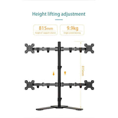 Kaloc DW240-T 4 Monitor Desk Mount Heavy Duty Fully Adjustable Stand 17" to 27" - Pixel Zones
