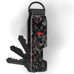 Carbonize Forged Carbon Fiber Key Organizer Lite - Real Forged Carbon Design (Black, Gold, Blue, Red & Purple)