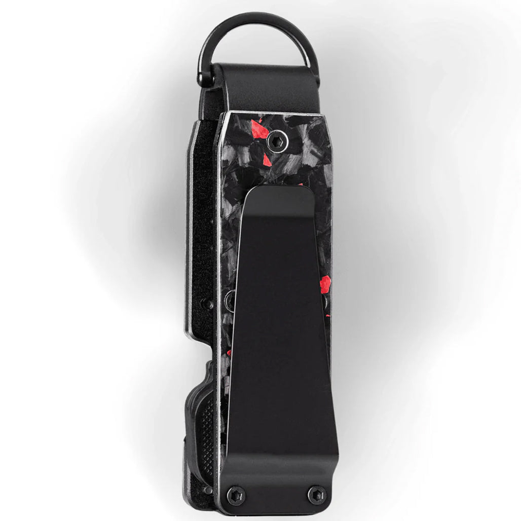 Carbonize Forged Carbon Fiber Key Organizer Lite - Real Forged Carbon Design (Black, Gold, Blue, Red & Purple)