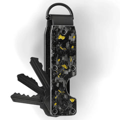 Carbonize Forged Carbon Fiber Key Organizer Lite - Real Forged Carbon Design (Black, Gold, Blue, Red & Purple)