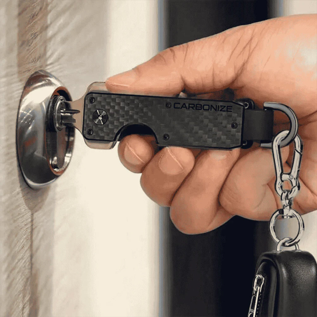 Carbonize 3K Twill Real Carbon Fiber Key Organizer Lite - Compact & Lightweight Key Holder (Black)