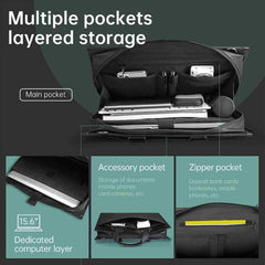 Mark Ryden 15.6" Laptop Messenger Leather WaterProof Bag - Pixel Zones