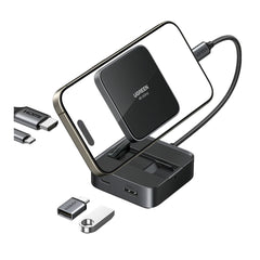 UGREEN 4-in-1 Magnetic USB-C Hub for Phone – 4K@60Hz HDMI, 100W PD, Data Transfer