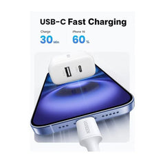UGREEN 20W Dual-Port USB-A + USB-C Smart & Fast Charger