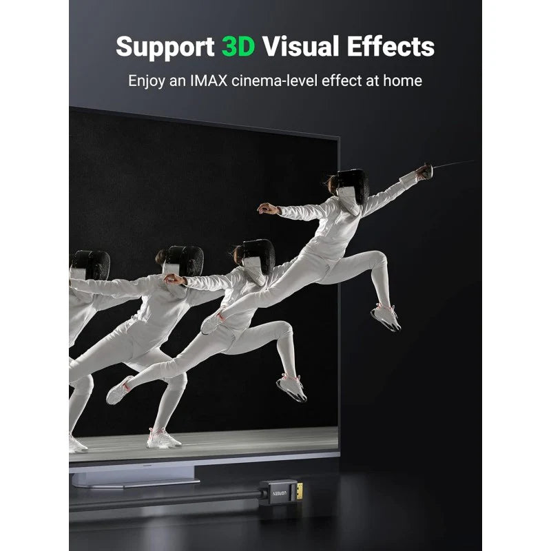 UGREEN DP Male to HDMI Male 2M Cable - 10202 | 4K UHD, Stable Transmission