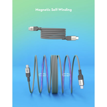 RAVPower RP-CB1039 100W Mag Wire & Nylon Braided C-C Magnetic Cable