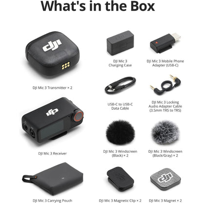 DJI Mic 3 (2 TX + 1 RX + Charging Case)