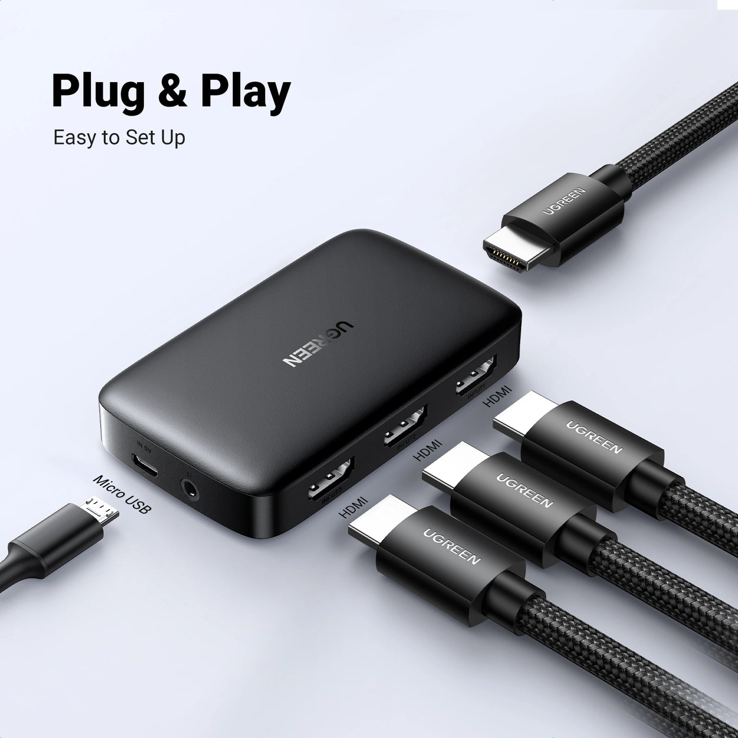 UGREEN HDMI Switcher 3 In 1 Out - CM332