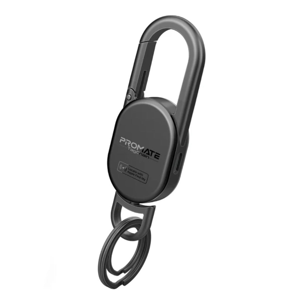 Promate TagChain Smart Carabiner Keychain with Apple Find My Precision Locator