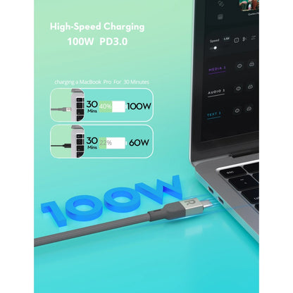 RAVPower RP-CB1039 100W Mag Wire & Nylon Braided C-C Magnetic Cable