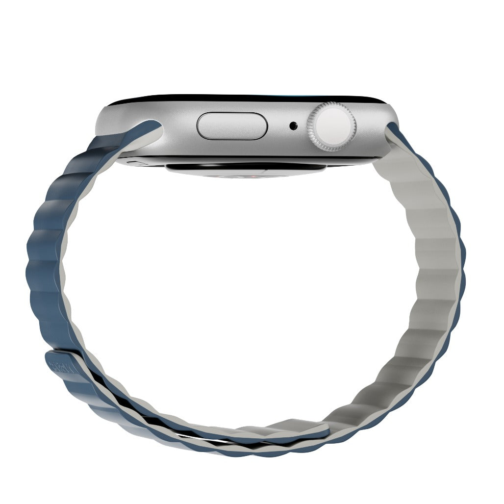 MagEasy Skin Duo Reversible Silicone Magnetic Apple Watch Band Compatible with 40mm to 49mm