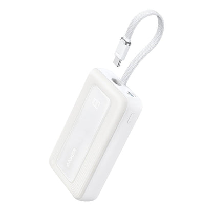 Anker Zolo Power Bank (10K, 30W) with 5.4-Inch Built-In USB-C Cable