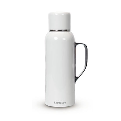 LePresso ThermoSense 850mL Stainless Steel Vacuum Insulated Bottle with Mechanical Temperature Gauge